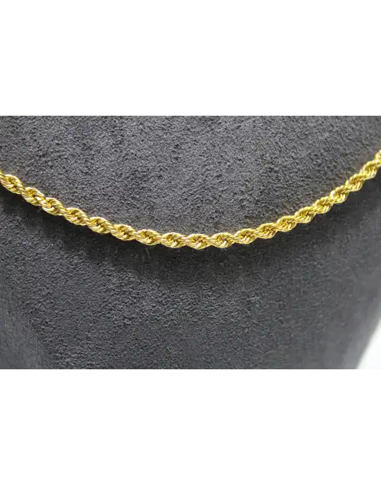 22 Ayar Altın Halat Modeli Zincir Kolye 7.43 GR 75 CM ZNC2119