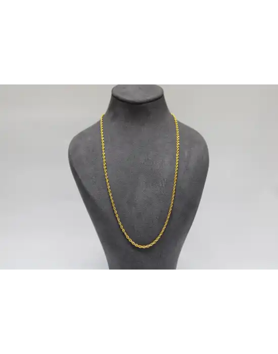 22 Ayar Altın Halat Modeli Zincir Kolye 7.43 GR 75 CM ZNC2119