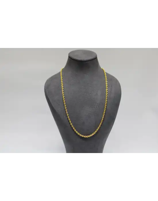 22 Ayar Altın Halat Modeli Zincir Kolye 8.95 GR 55 CM ZNC2238