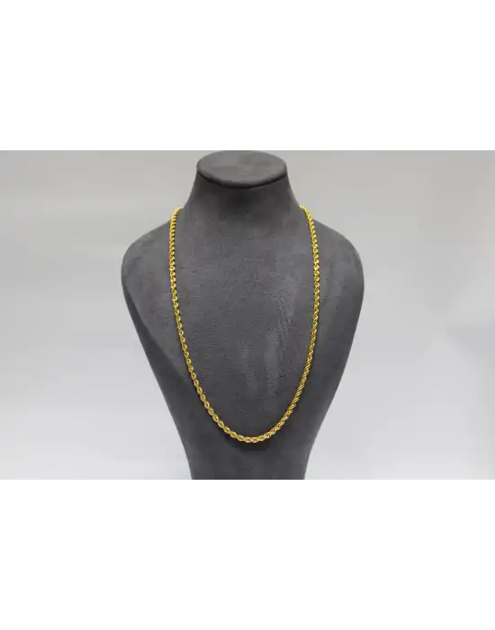 22 Ayar Altın Halat Modeli Zincir Kolye 10.80 GR 65 CM ZNC2234