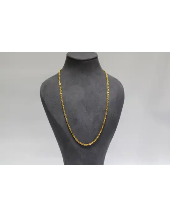 14 Ayar Altın Halat Modeli Zincir Kolye 4.80 GR 60-65 CM ZNC1735