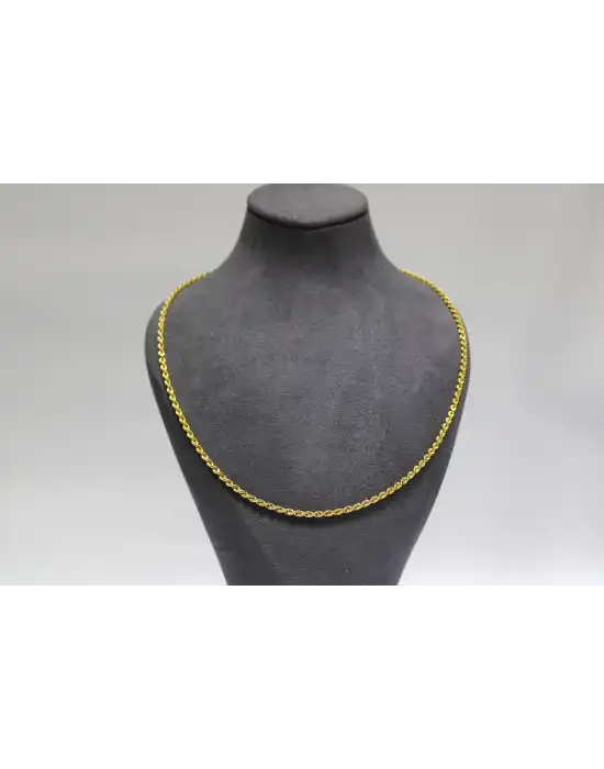 14 Ayar Altın Halat Modeli Zincir Kolye 4.89 GR 55 CM ZNC1830