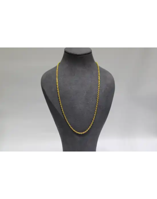 14 Ayar Altın Halat Modeli Zincir Kolye 4.89 GR 55 CM ZNC1830