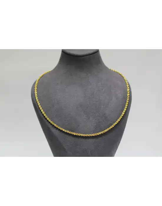 14 Ayar Altın Halat Modeli Zincir Kolye 4.93 GR 60 CM ZNC1239