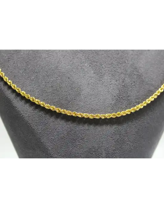 14 Ayar Altın Halat Modeli Zincir Kolye 4.93 GR 60 CM ZNC1239