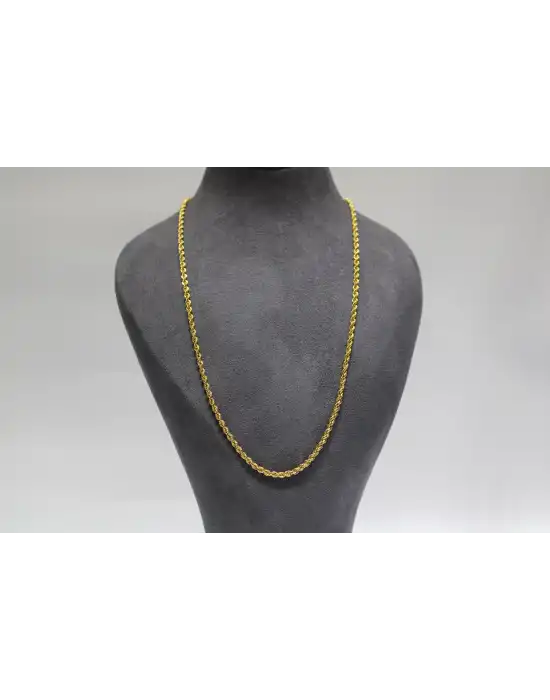 14 Ayar Altın Halat Modeli Zincir Kolye 4.93 GR 60 CM ZNC1239