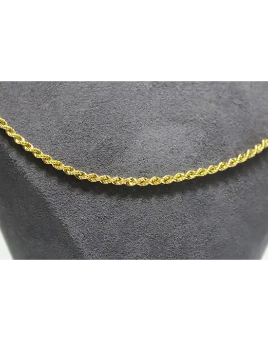 14 Ayar Altın Halat Modeli Zincir Kolye 5.02 GR 60 CM ZNC1834