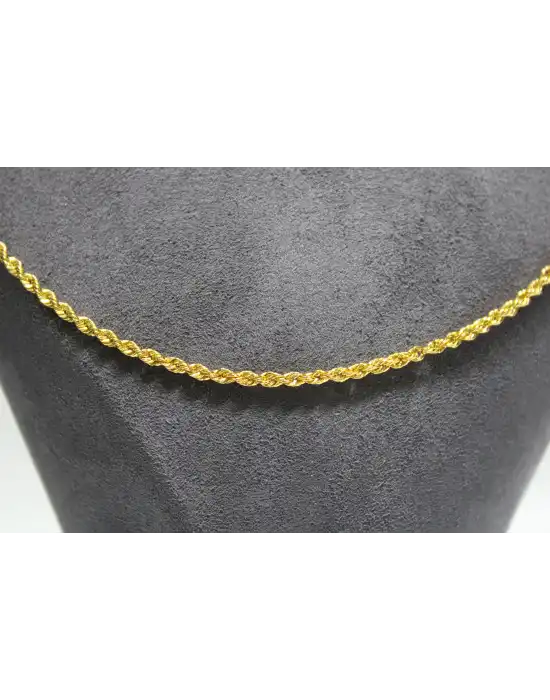 14 Ayar Altın Halat Modeli Zincir Kolye 5.10 GR 65 CM ZNC2072