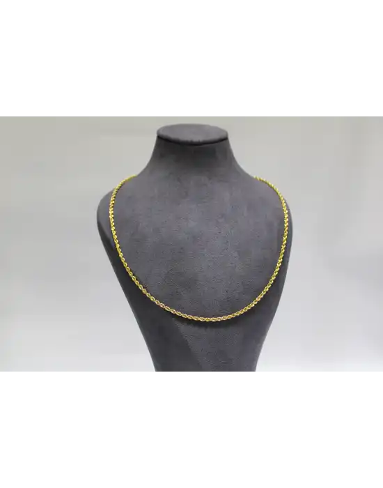 14 Ayar Altın Halat Modeli Zincir Kolye 5.24 GR 65 CM ZNC1285