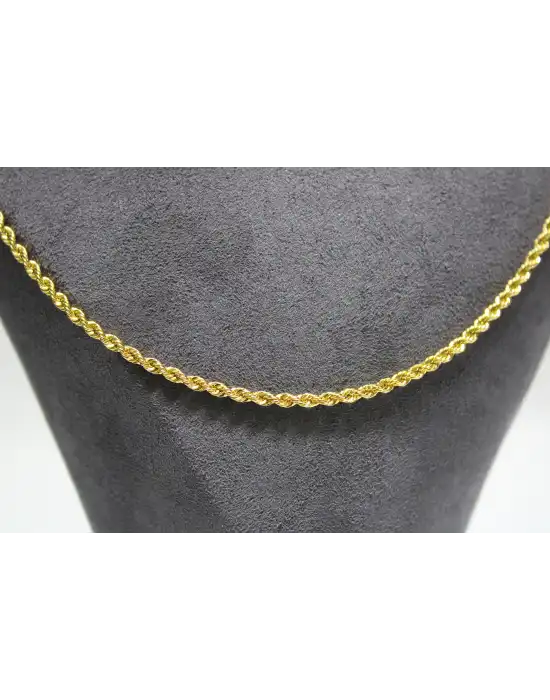 14 Ayar Altın Halat Modeli Zincir Kolye 5.24 GR 65 CM ZNC1285