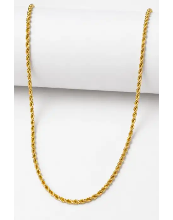 14 Ayar Altın Halat Modeli Zincir Kolye 5.54 GR 60 CM ZNC1686