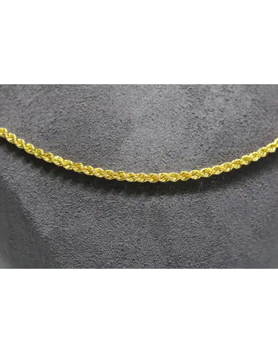 14 Ayar Altın Halat Modeli Zincir Kolye 5.54 GR 60 CM ZNC1686