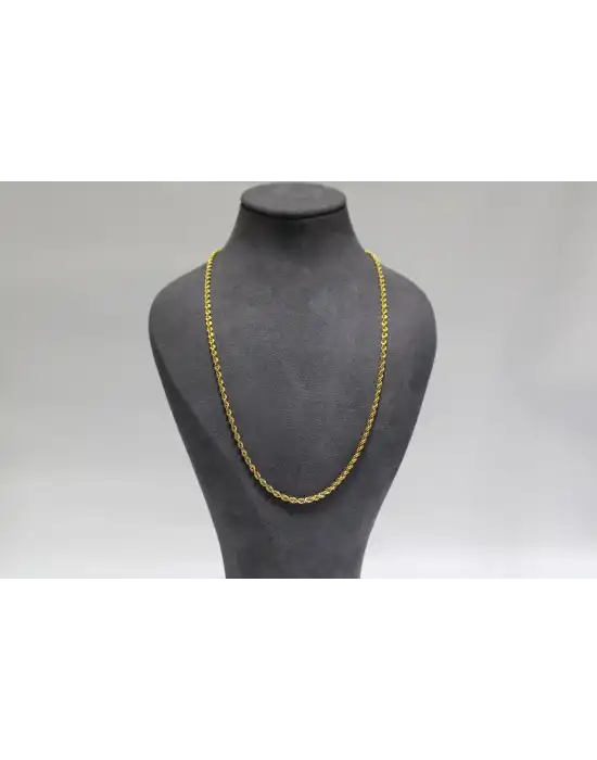 14 Ayar Altın Halat Modeli Zincir Kolye 5.61 GR 70 CM ZNC1897