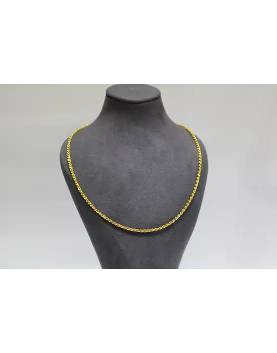 14 Ayar Altın Halat Modeli Zincir Kolye 6.22 GR 75 CM ZNC2222