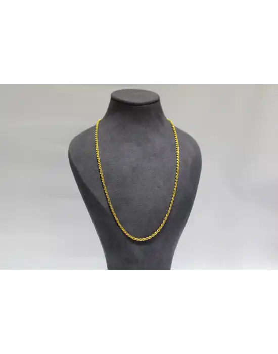 14 Ayar Altın Halat Modeli Zincir Kolye 6.22 GR 75 CM ZNC2222