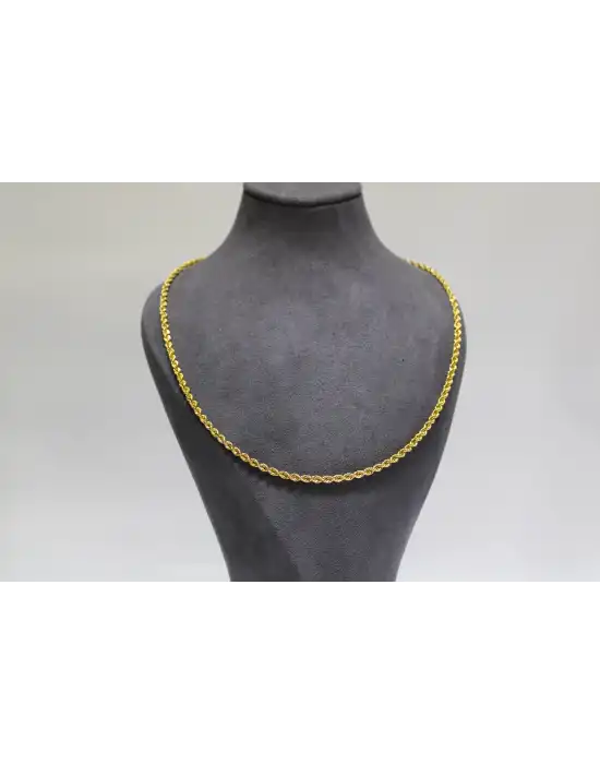 14 Ayar Altın Halat Modeli Zincir Kolye 6.66 GR 55 CM ZNC1535