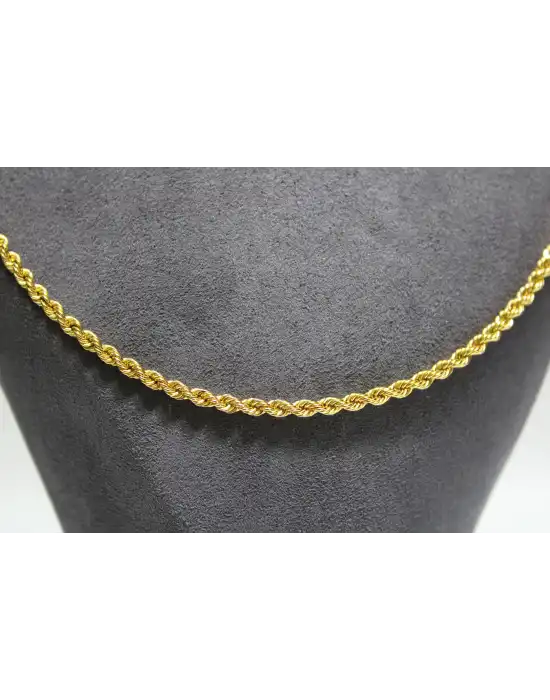 14 Ayar Altın Halat Modeli Zincir Kolye 6.66 GR 55 CM ZNC1535