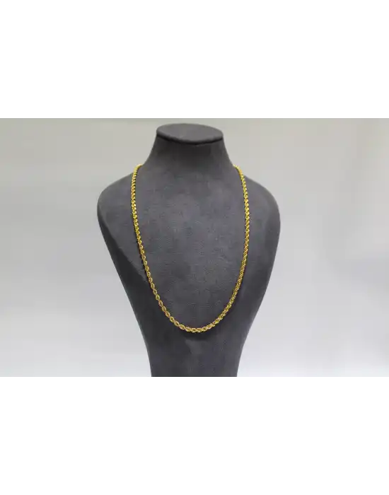 14 Ayar Altın Halat Modeli Zincir Kolye 6.66 GR 55 CM ZNC1535