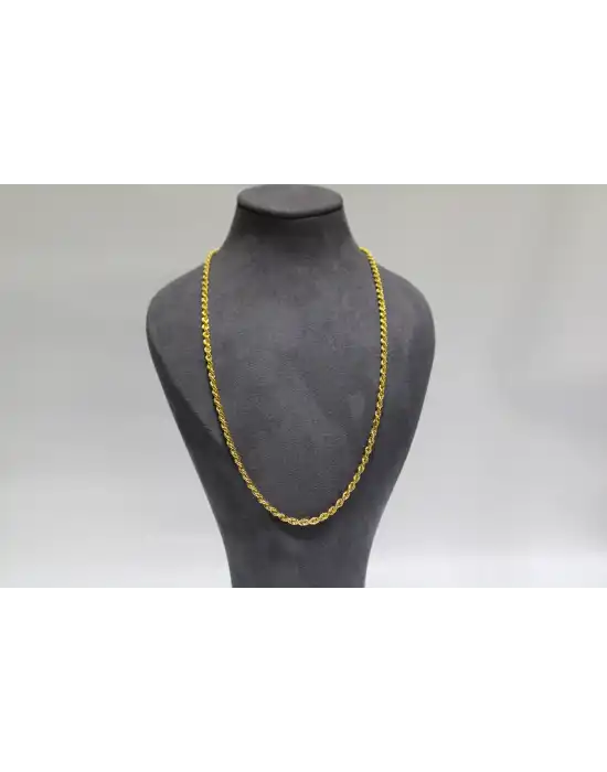 14 Ayar Altın Halat Modeli Zincir Kolye 6.70 GR 70 CM ZNC2157