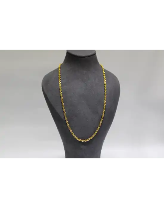 14 Ayar Altın Halat Modeli Zincir Kolye 9.23 GR 65 CM ZNC2247