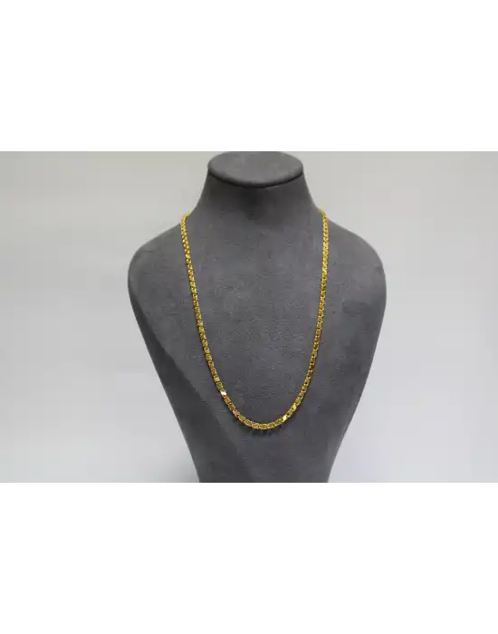 14 Ayar Altın Pullu Model Zincir Kolye 4.58 GR 50 CM ZNC2100