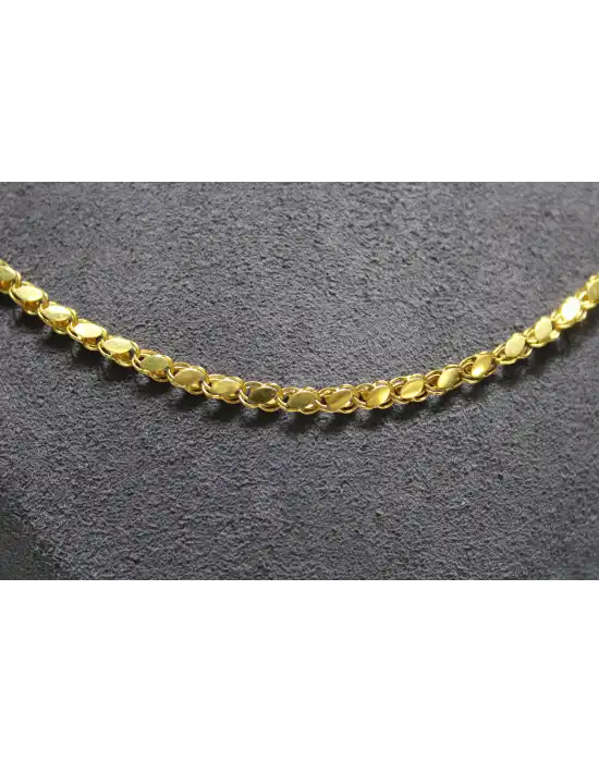 14 Ayar Altın Pullu Model Zincir Kolye 4.92 GR 45 CM ZNC2102