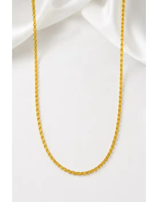 14 Ayar Altın Pullu Model Zincir Kolye 5.47 GR 65 CM ZNC1963