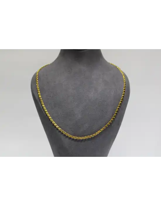 14 Ayar Altın Pullu Model Zincir Kolye 6.40 GR 60 CM ZNC2771