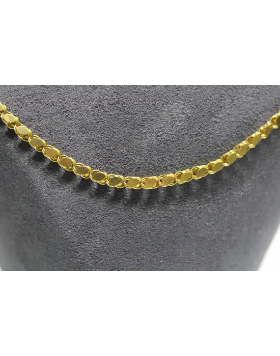 14 Ayar Altın Pullu Model Zincir Kolye 6.40 GR 60 CM ZNC2771