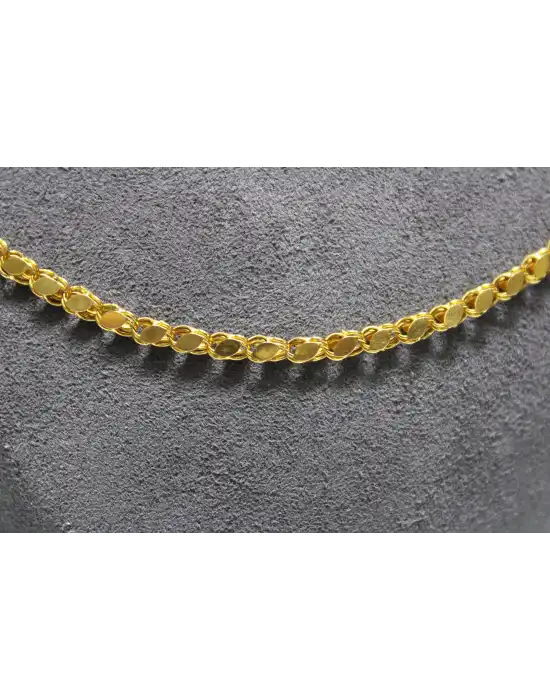 14 Ayar Altın Pullu Model Zincir Kolye 6.51 GR 65 CM ZNC1981