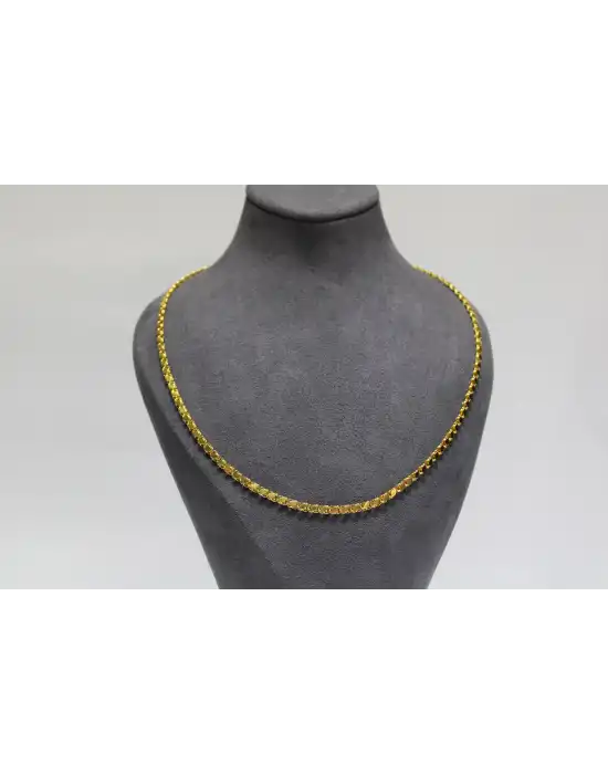 14 Ayar Altın Pullu Model Zincir Kolye 6.91 GR 55 CM ZNC1861
