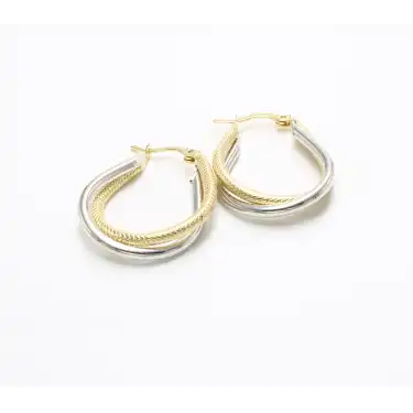 14 Ayar 2 Halkalı Küpe