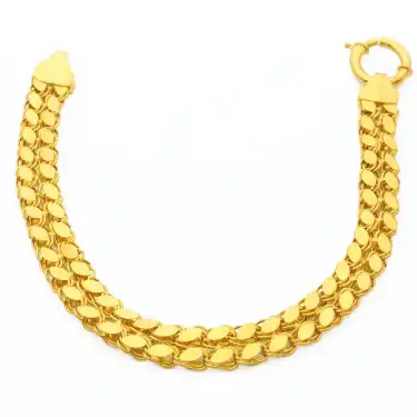 14 Ayar 2 Sıralı Pullu Bileklik