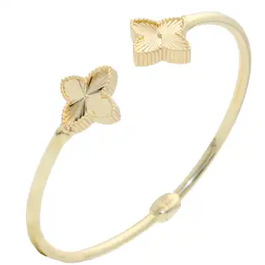 14 Ayar 2 Yonca Aç Kapa Bilezik