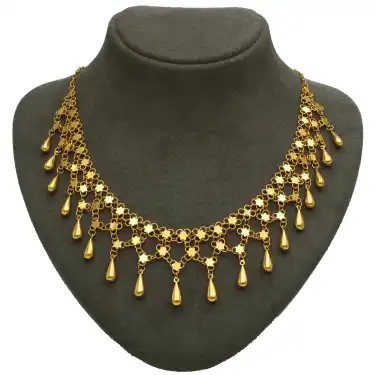 14 Ayar 3 Sıralı Badem Kolye