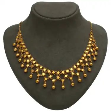 14 Ayar 3 Sıralı Kişniş Kolye