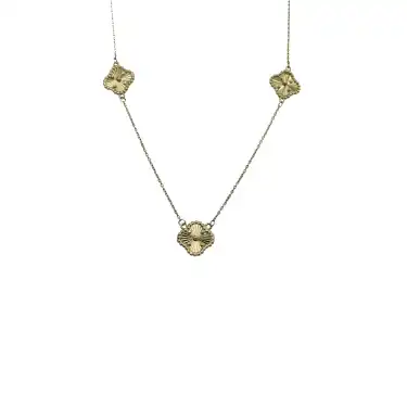 14 Ayar 3 Yonca Minimal Kolye