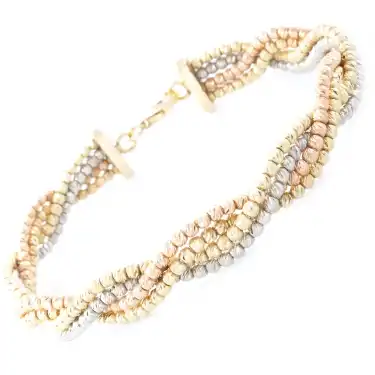 14 Ayar 4 Renk Dorika Bilezik