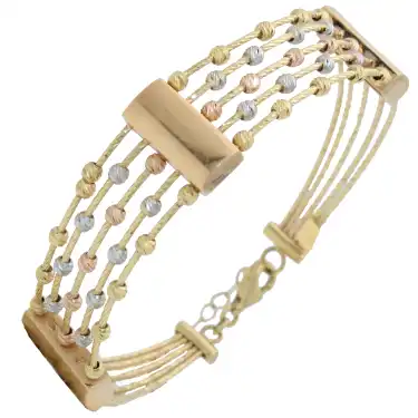 14 Ayar 5 Halatlı Dorika Bileklik