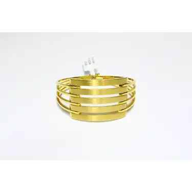 14 Ayar Altın 5 Sıralı Kaburga Kelepçe Bilezik 16.53 GR