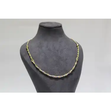 14 Ayar Altın Çok Renkli Dorikalı Kolye