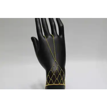 14 Ayar Altın Dorikalı Örme Model Şahmeran Bileklik