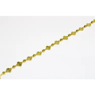 14 Ayar Altın Dorikalı Yonca Bİleklik