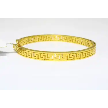 14 Ayar Altın Grek Tasarım Kelepçe Bilezik 10.60 GR