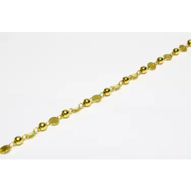 14 Ayar Altın Pullu Bileklik Künye