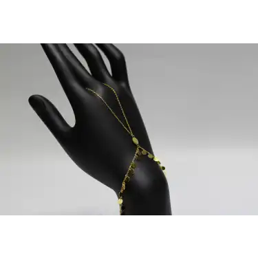 14 Ayar Altın Pullu Şık ve Zarif Şahmeran Bileklik