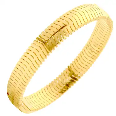 14 Ayar Balık Sırtı Kelepçe Bilezik