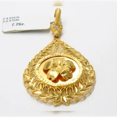 14 Ayar Başak Aynalı Kolye Ucu