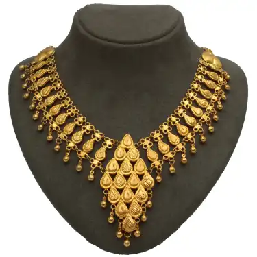 14 Ayar Baskı Kişnişli Kolye