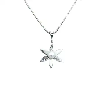 14 Ayar Çiçek Minimal Kolye